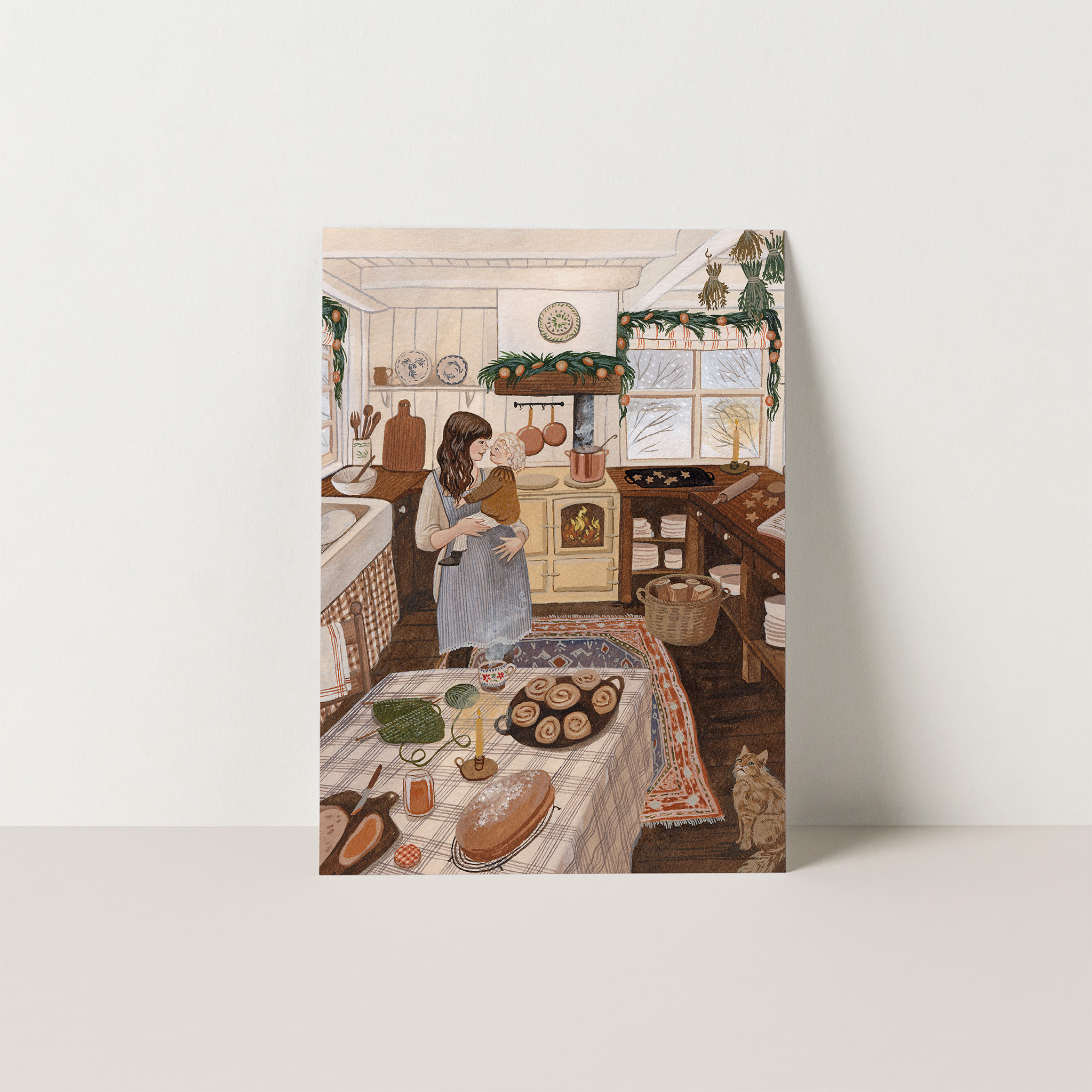 Robin Pieterse - Ansichtkaart Winter Baking