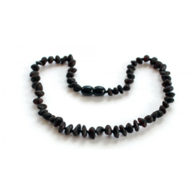 Barnsteen ketting baby/peuter cherry raw rounded
