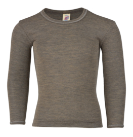 Engel Natur wolzijden longsleeve kind walnoot uni