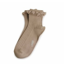 Collégien frilly socks Praline de Lyon, 36-38