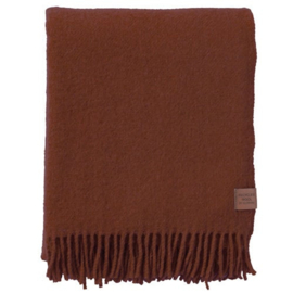 Klippan lamswollen plaid True - Rust