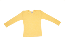 Cosilana wolzijdekatoenen longsleeve honey