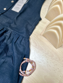 Simply Grey dames linnen  Hinterland dress zonder mouw en extra lengte, zwart