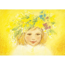 Marjan van Zeyl - Ansichtkaart Bloemenkrans