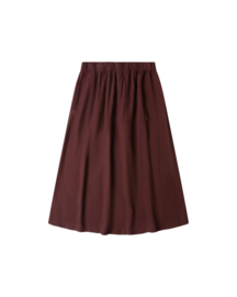 Matona Women - Ruffled midi skirt - maroon