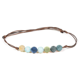 Armbandje Amazoniet verstelbaar
