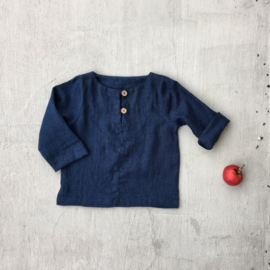 Simply Grey Kids linnen shirt navy