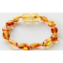 Barnsteen armbandje baby/peuter honey  flat
