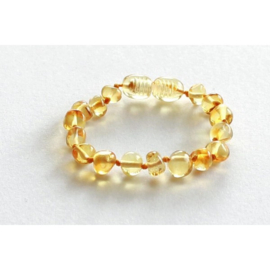 Barnsteen armbandje volwassenen lemon met draaisluiting
