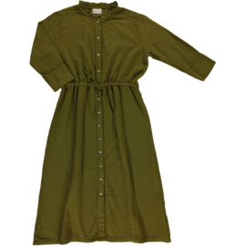 Poudre Organic - Women's dress Girofle Fir Green