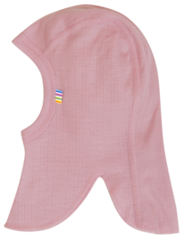 Joha wollen balaclava dubbellaags roze, kind