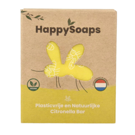 HappySoaps Anti insect bar citroen & krachtige munt 40 gram