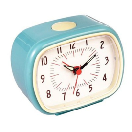 Retro alarm wekker blauw