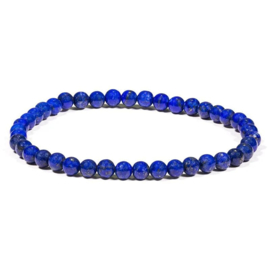 Armbandje lapis lazuli 4 mm