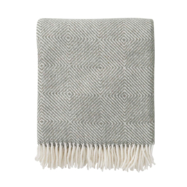 Klippan lamswollen ledikant deken Gooseye recycled wool - Green