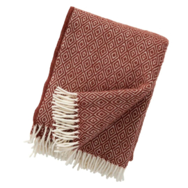 Klippan lamswollen plaid Stella Rust
