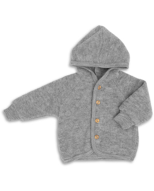 Engel Natur wolfleece babyjasje grijs, 50-56