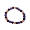 Armband tijgeroog met zonnesteen en amethist