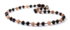 Barnsteen ketting volwassenen cherry met granaat en zonnesteen