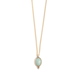 A & C Collier Bohemian Coins, pale green