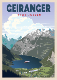 A4 Poster Geiranger