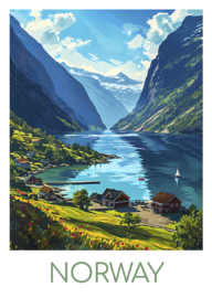 A4 Poster Norway