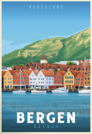 Poster 30 x 40 cm Bergen