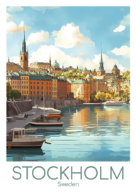 A4 Poster Stockholm