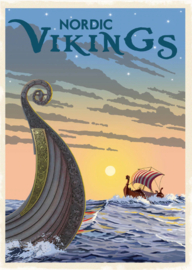 Postcard Nordic Vikings