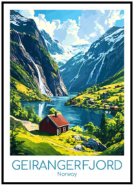 A4 Poster Geirangerfjord