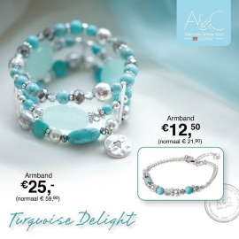 A&C Armband Turquoise Delight, breed