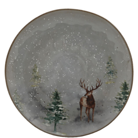 Groot bord Winter (hert)
