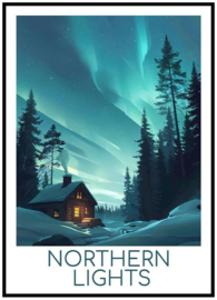 Poster Northern Lights (swirl)