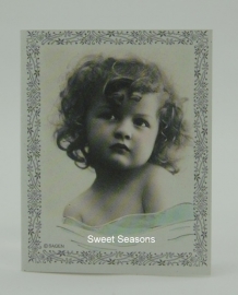 Vintage dubbel cadeaukaartje, nr. 480