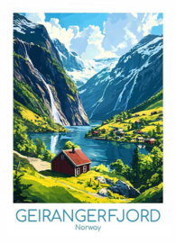 A4 Poster Geirangerfjord