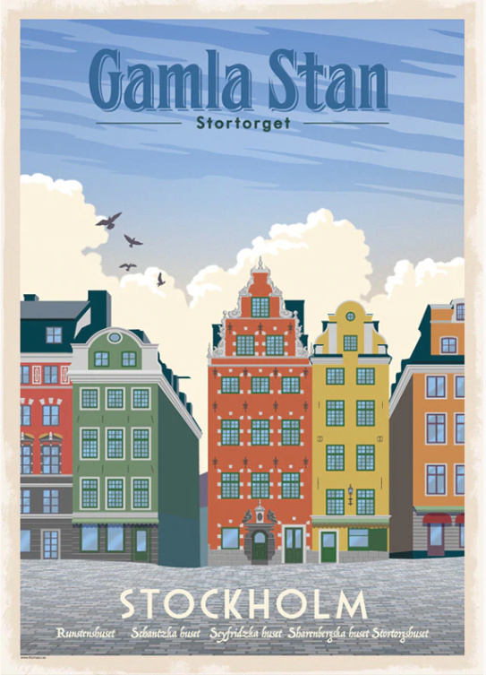 A4 Poster Gamla Stan (Stockholm)