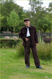 Colbert donker bruin (bij wijnboerenpak)
