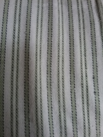 Grandfather shirt, groen/ zwarte streep