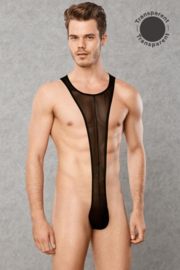 Heren Bodysuit Transparant