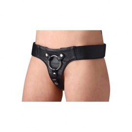 Leren strap on harnas