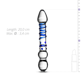 Glazen dubbele dildo No. 21