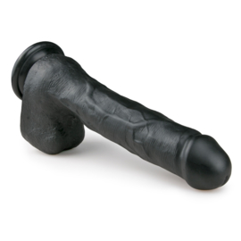 Realistische dildo zwart - 29,5 cm
