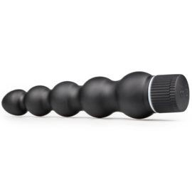 Black Magic - 7 inch geribbelde anaal vibrator