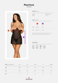 Pearlove Babydoll Met Open Cups