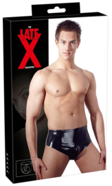 Latex slip met opblaasbare buttplug