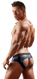 Slip Met Open Achterkant - Zwart/Blauw