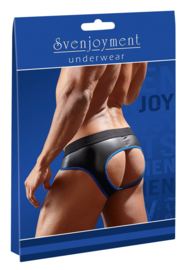 Slip Met Open Achterkant - Zwart/Blauw
