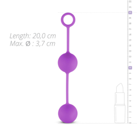 Canon Balls vaginaballetjes met contragewicht - paars