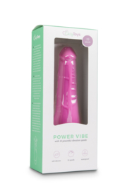 Realistische siliconen vibrator - roze