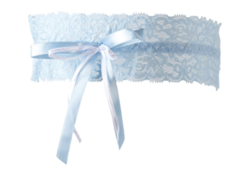 Kousenband licht blauw